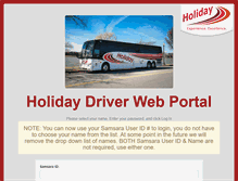 Tablet Screenshot of drivers.holidaytoursinc.com